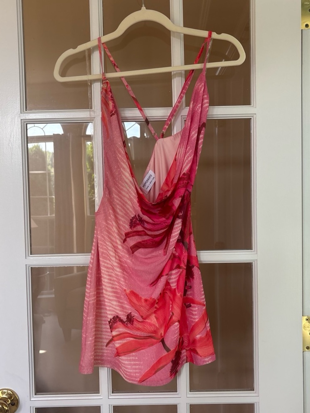 Peppermayo Pink Floral Strappy Chemise